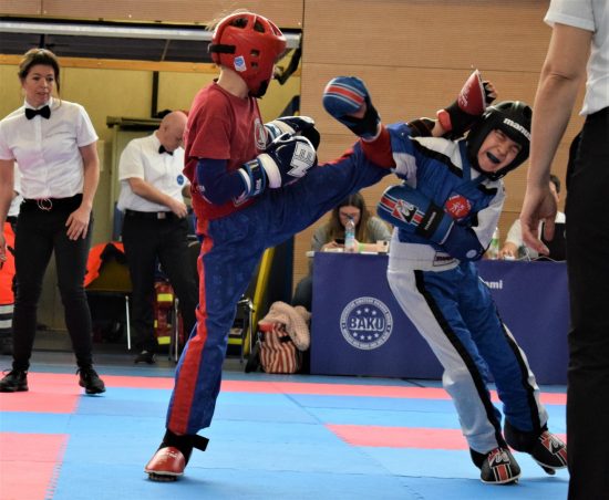 Samuel (links) gewinnt 2x Gold